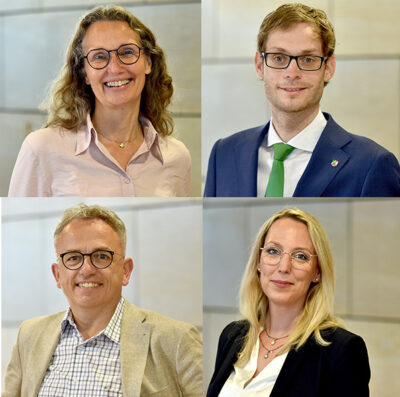 Collage der MdL Grothus, Rock, Wille und Vogelheim